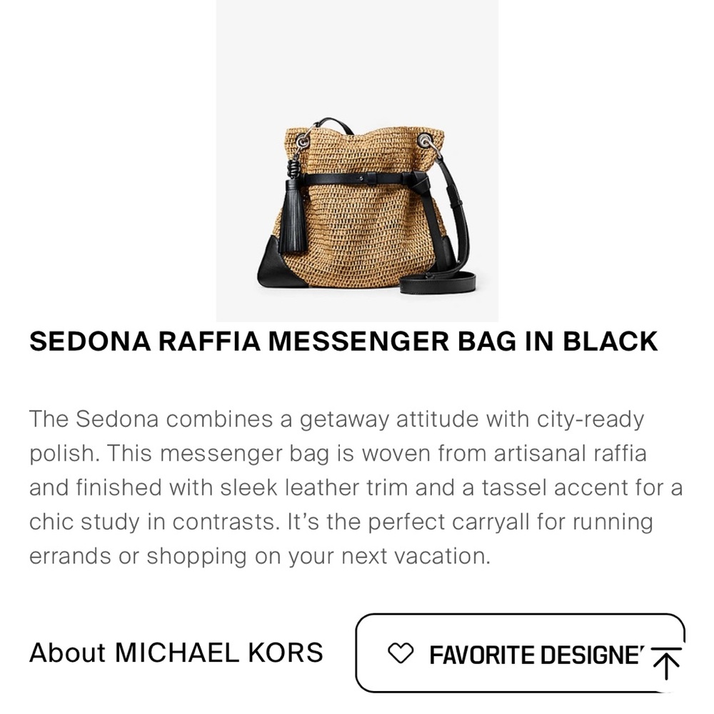 Michael Kors Collection Sedona Raffia bag - Picture 3 of 3